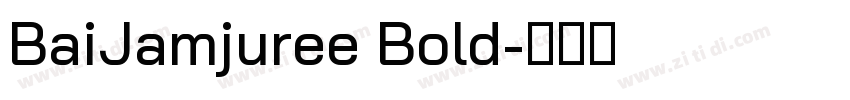 BaiJamjuree Bold字体转换